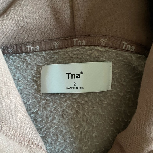 Tna cozy fleece cropped hoodie - Picture 4 of 8